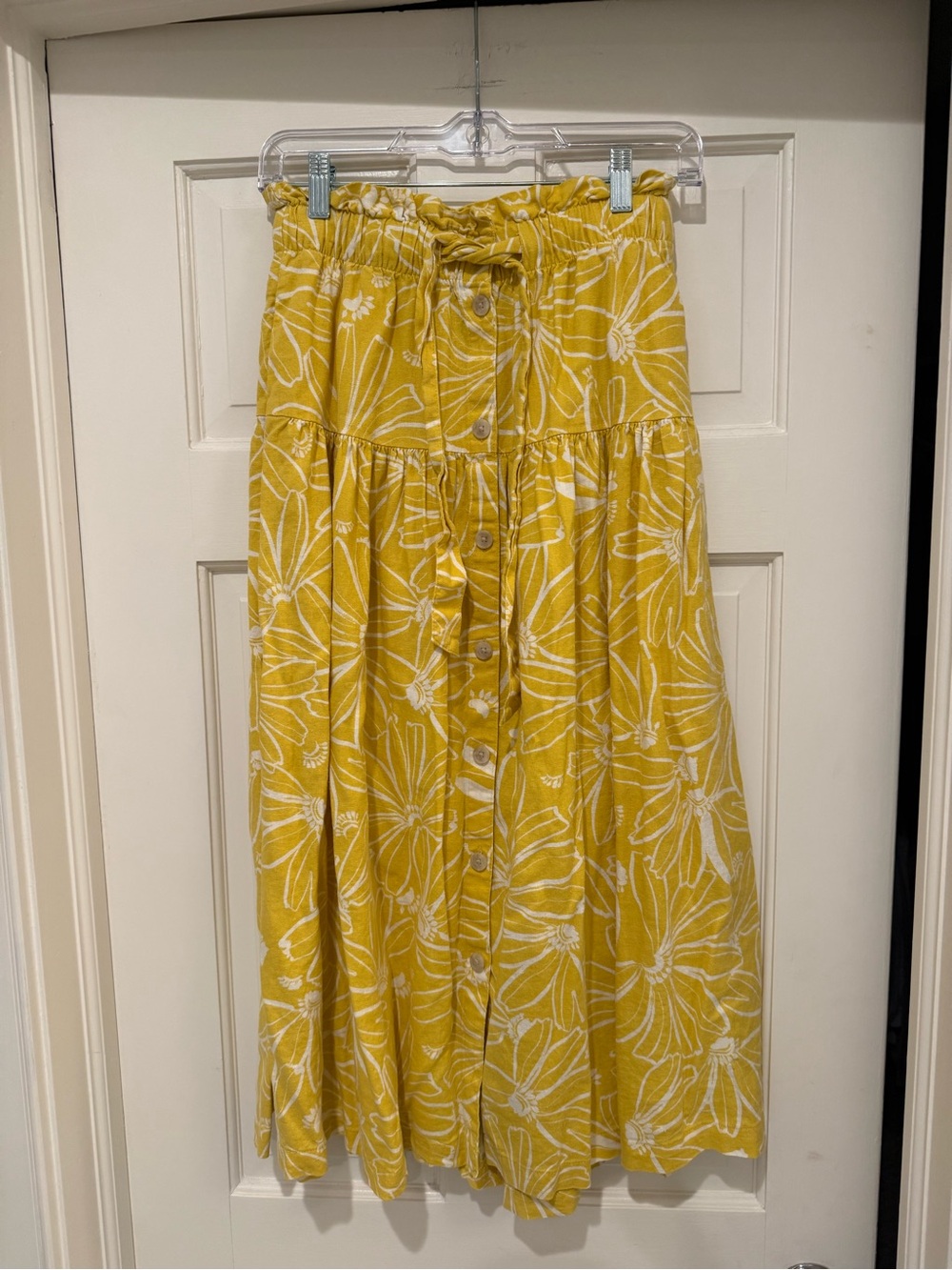 Yellow Midi Skirt